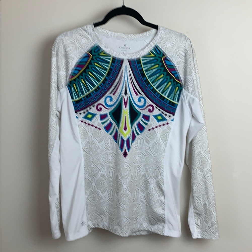 Athleta Long Sleeve Rash Guard Vented Shirt